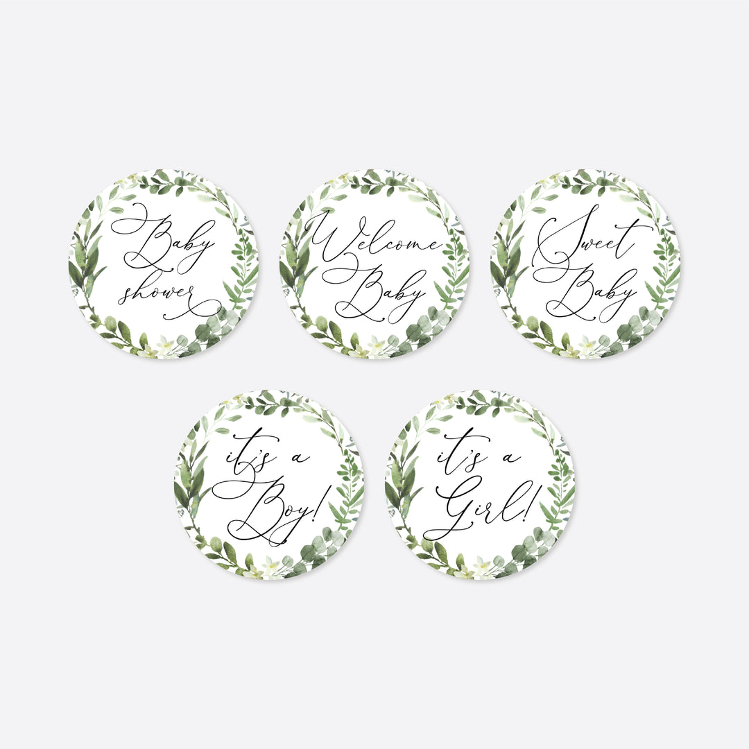 Baby Safari Baby Shower Cupcake Toppers and Cupcake Wrappers Printable