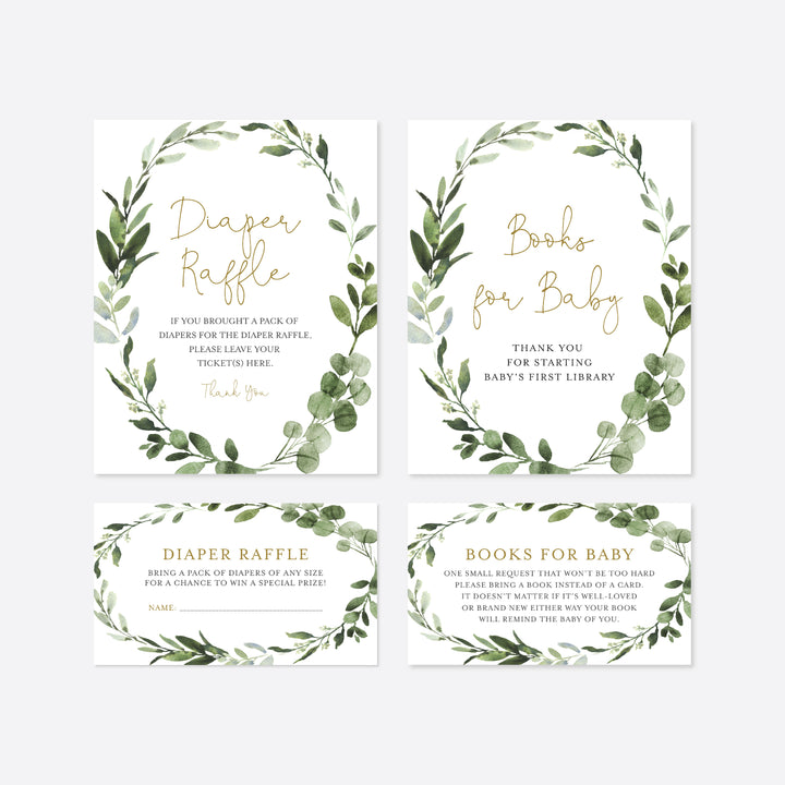 Foliage Baby Shower Suite Printable