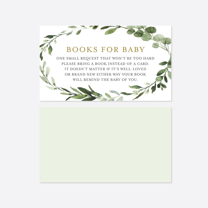 Foliage Baby Shower Books For Baby Printable