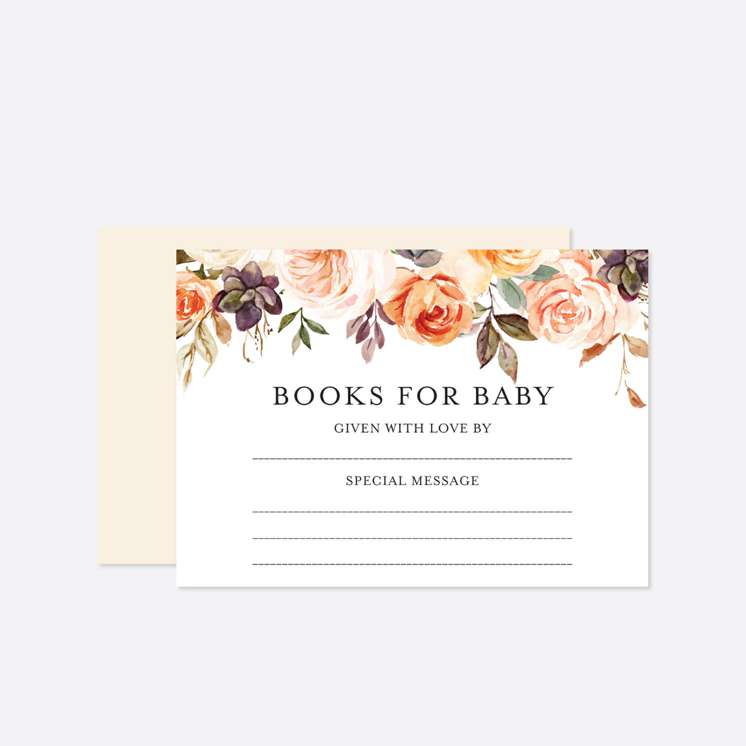 Autumn Garden Baby Shower Books For Baby Printable