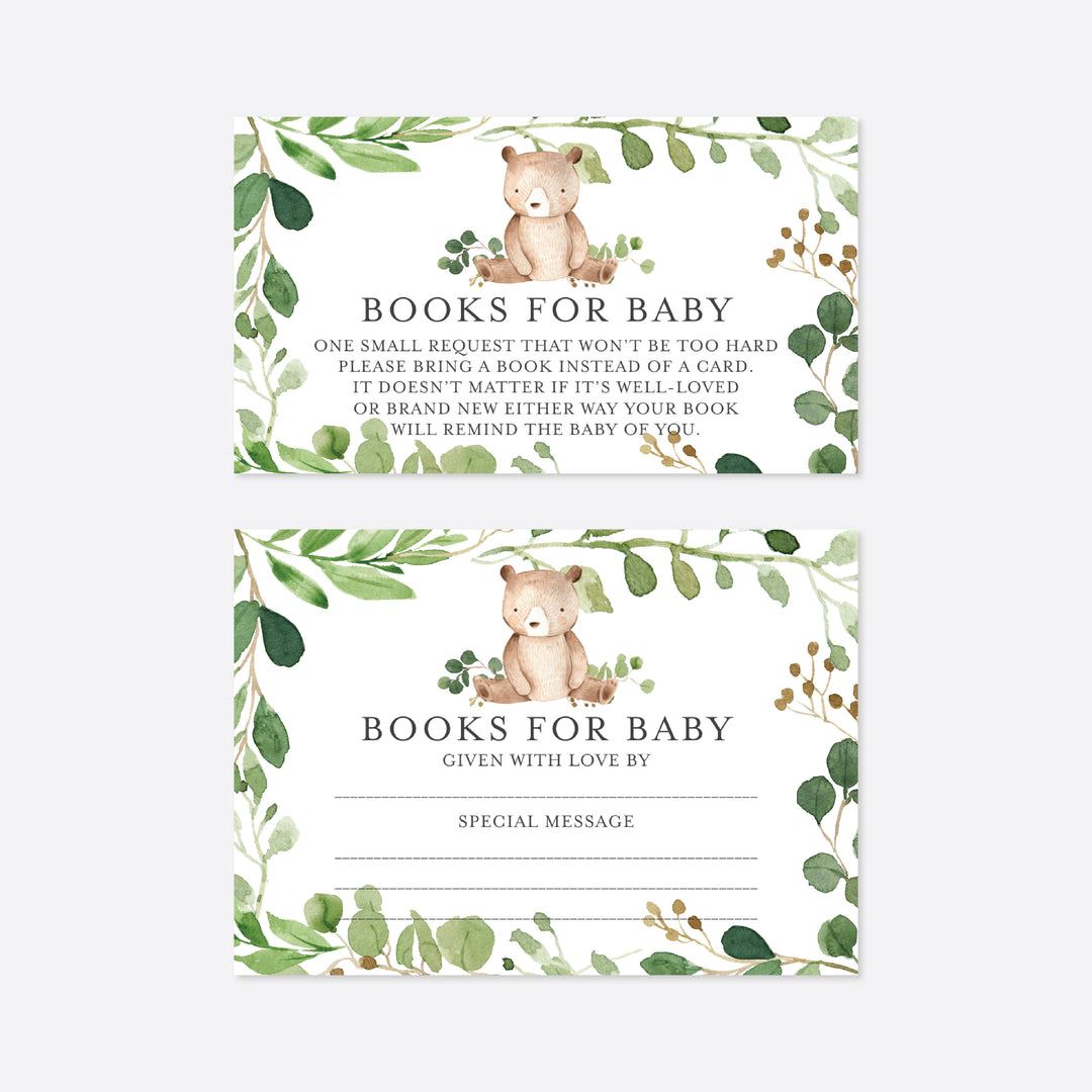 Baby Bear Baby Shower Books For Baby Printable