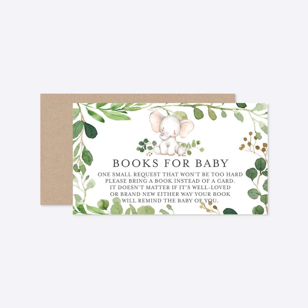 Baby Elephant Baby Shower Books For Baby Printable