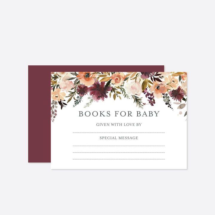 Romance Blush Baby Shower Books For Baby Printable