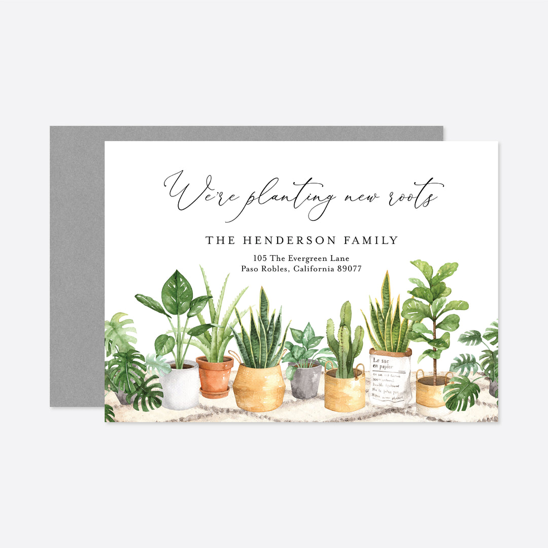 Greenery Moving Announcement Printable