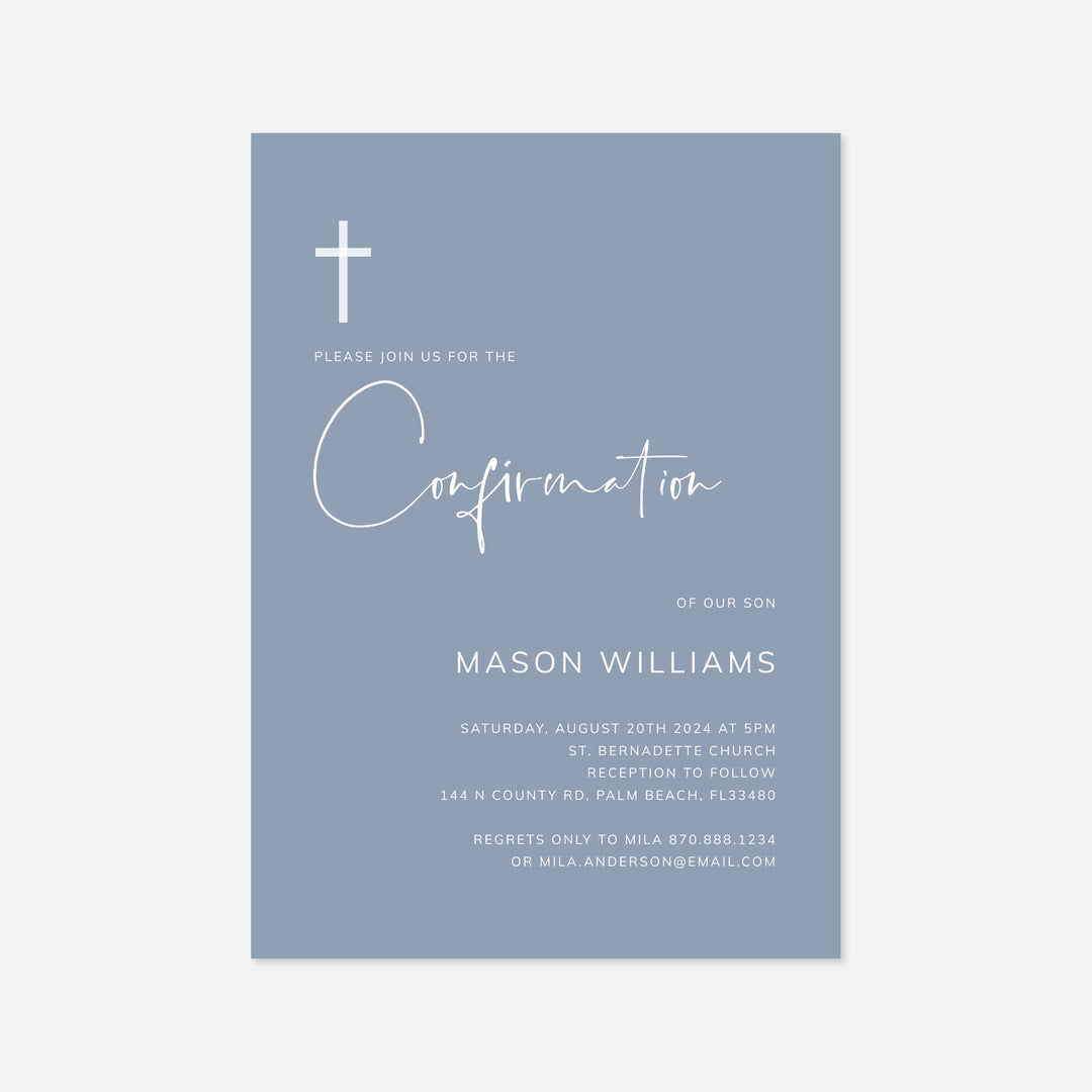 Modern Minimal Confirmation Invitation Printable