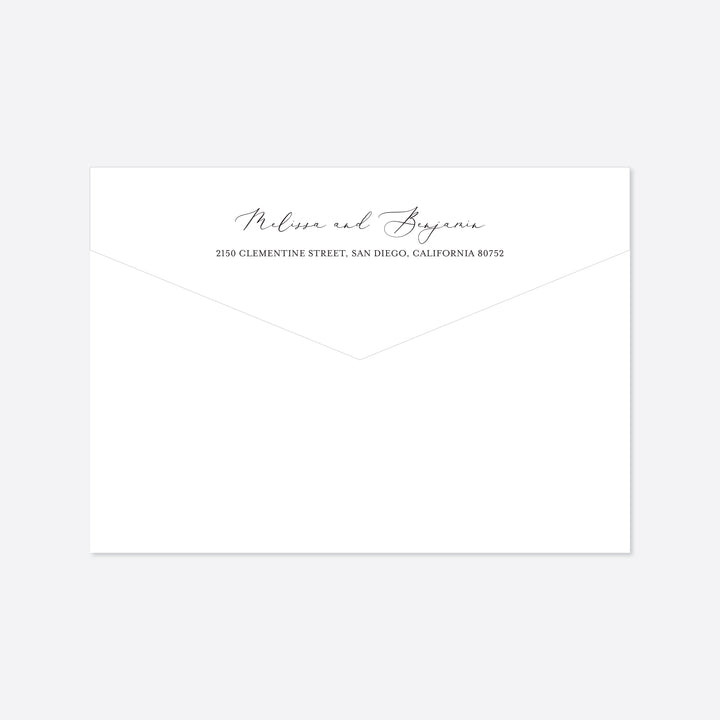 Foliage Wedding Envelope Addressing Printable