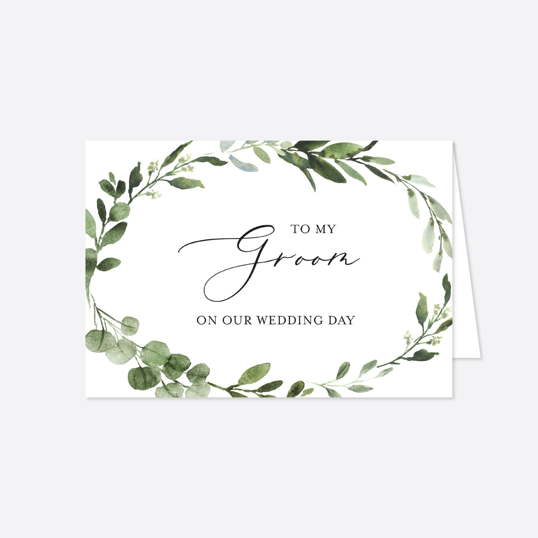 Foliage Wedding Day Card Printable