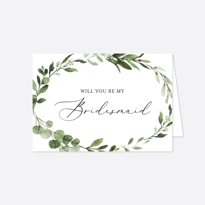 Foliage Wedding Proposal Card Printable
