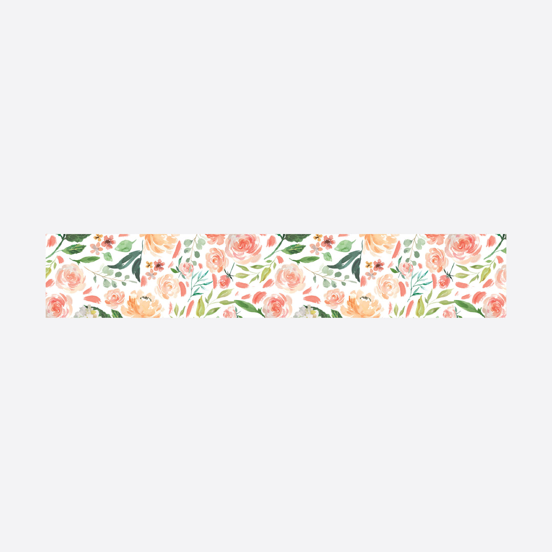 Peach and Cream Wedding Belly Band Printable