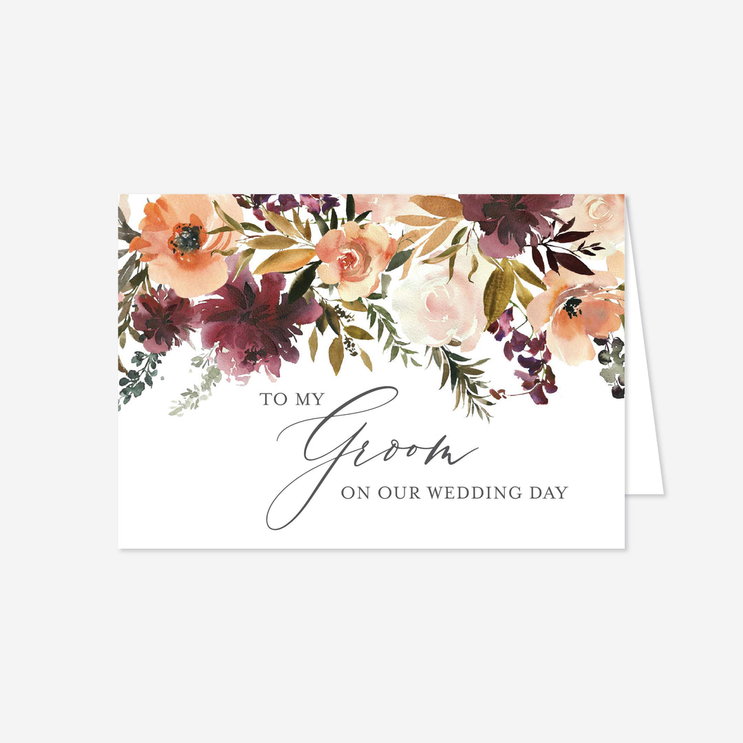 Romance Blush Wedding Day Card Printable